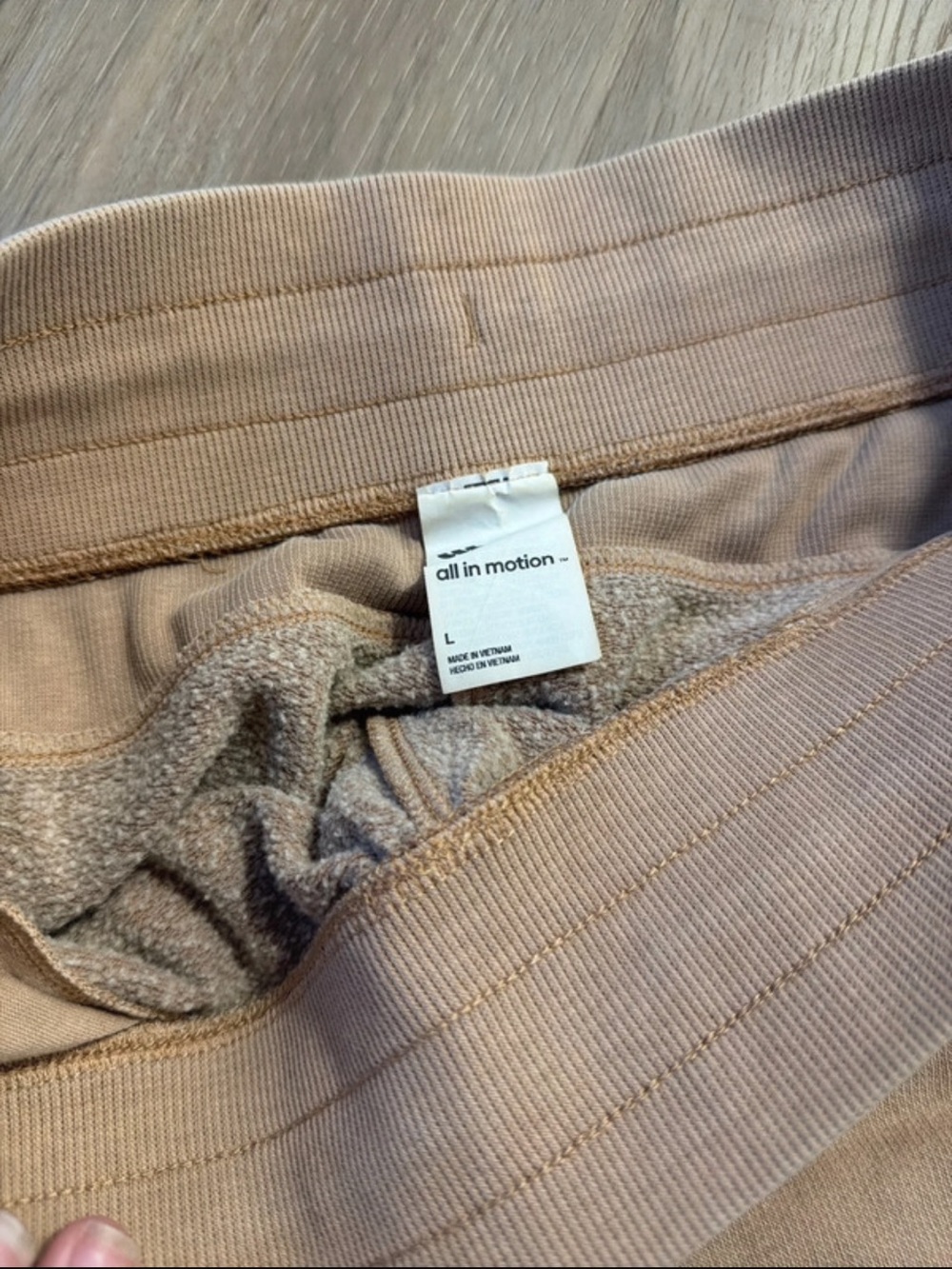 Light Beige Womens Sweatpants - Picture 2 of 2